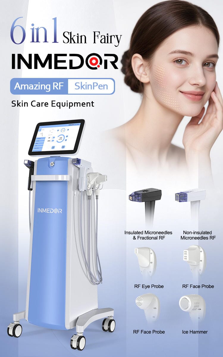 BRÜUN 6-in-1 RF Microneedling Machine for Skin Rejuvenation, Acne Scar Treatment & Collagen Boosting – Anti-Aging Device for Face & Under-Eye Care Bruun Beauty 