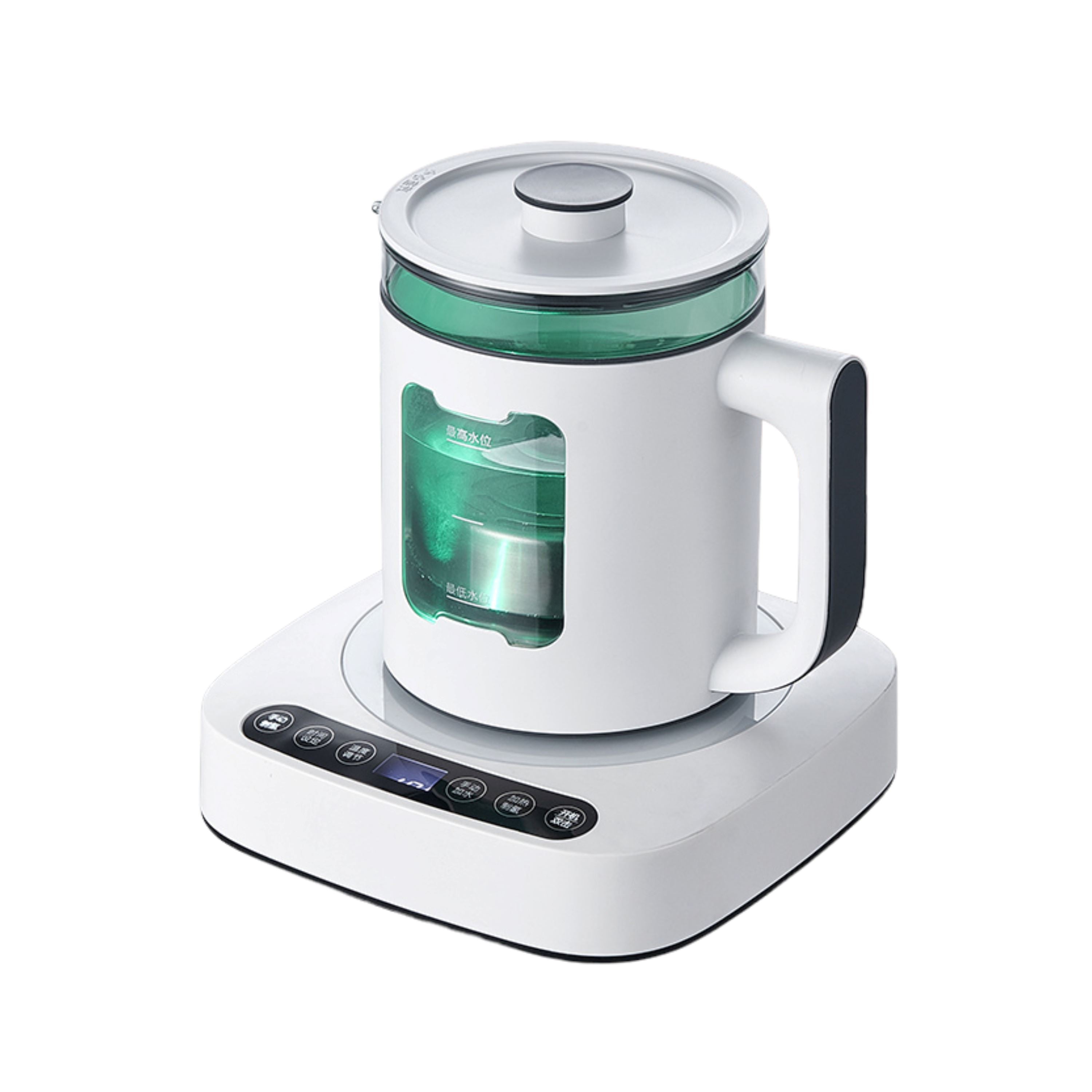 BRÜUN Automatic Hydrogenator Water Bottle – A 1 Liter Upgraded White 1600PPB SPE & PEM Technology with Constant Water Temperature Hydrogen Ionizer Big Pitcher Bruun Beauty 