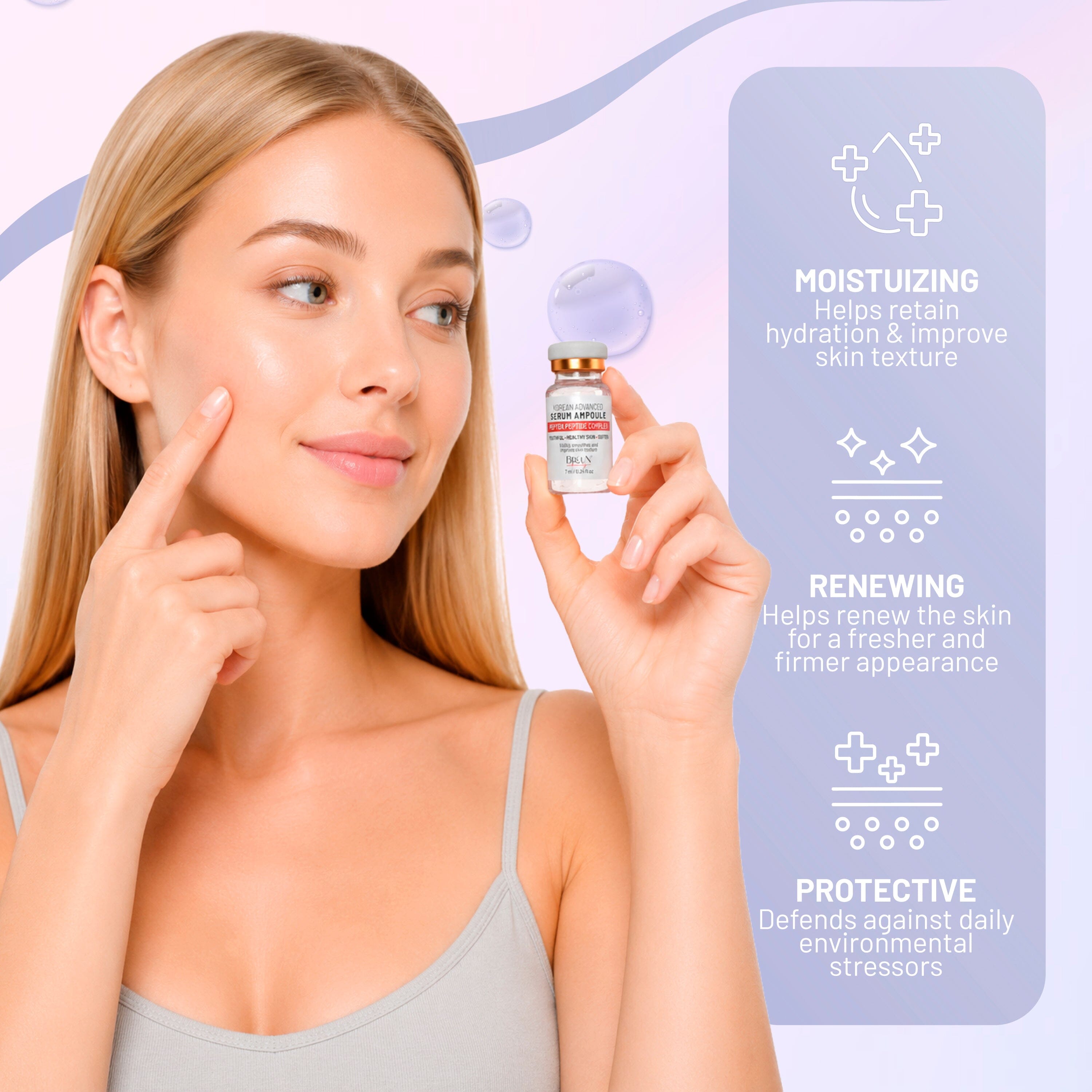 Advanced Korean Microneedling Serum Kit – 8pcs Stem Cell, Salmon DNA, Peptide & Hyaluronic Acid Booster Micro Infusion Set Bruun Beauty 