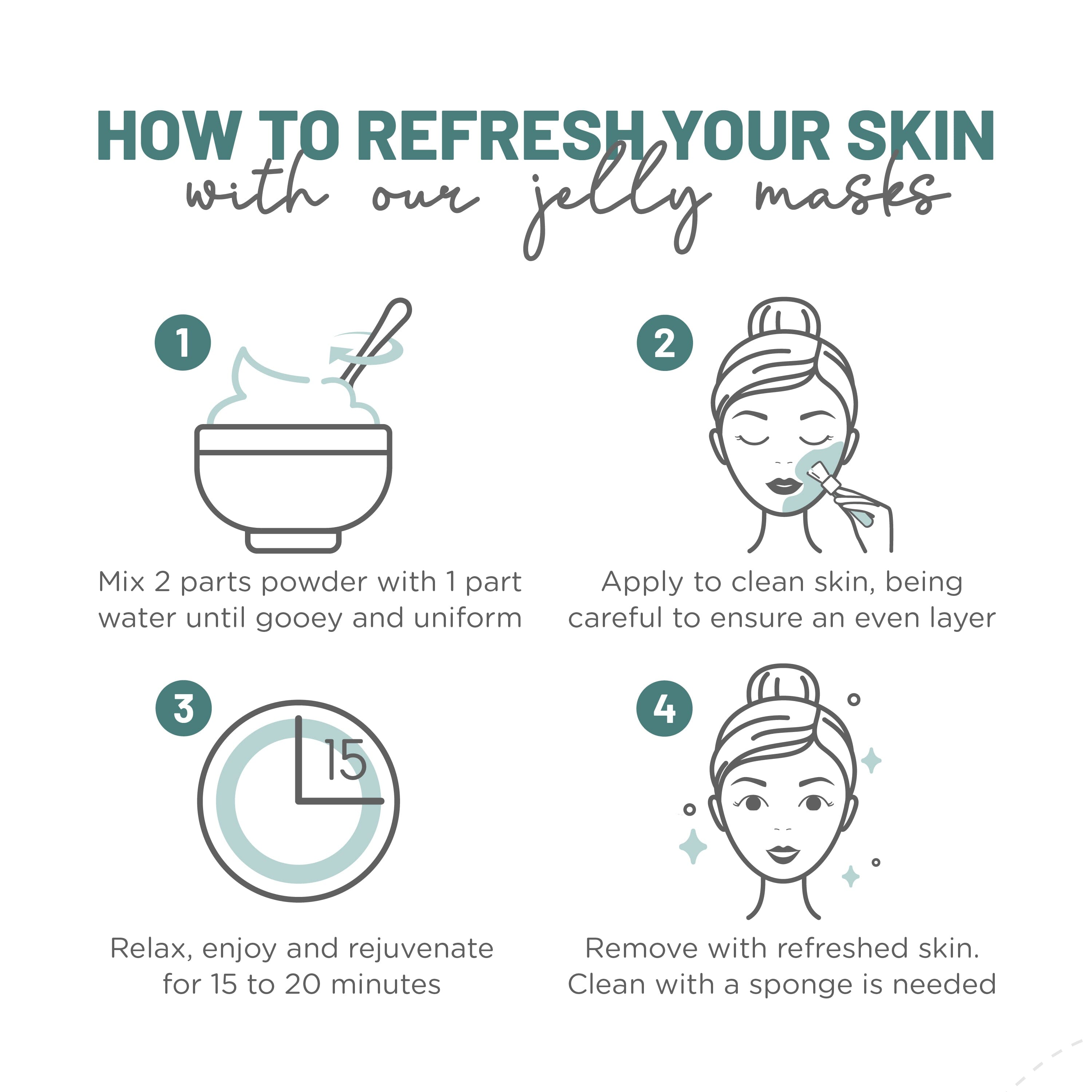 BRÜUN Jelly Mask 10 Kit Hydro Face Mask Peel-Off Jelly Kit Bruun Beauty 