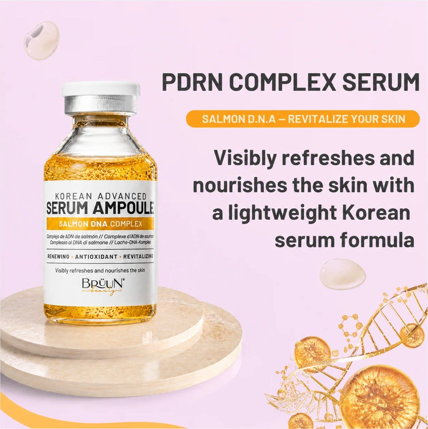 Advanced Microneedling Serum SD - Control Salmon DNA Ampoule Serum SH= SD Control Serum Bruun Beauty 