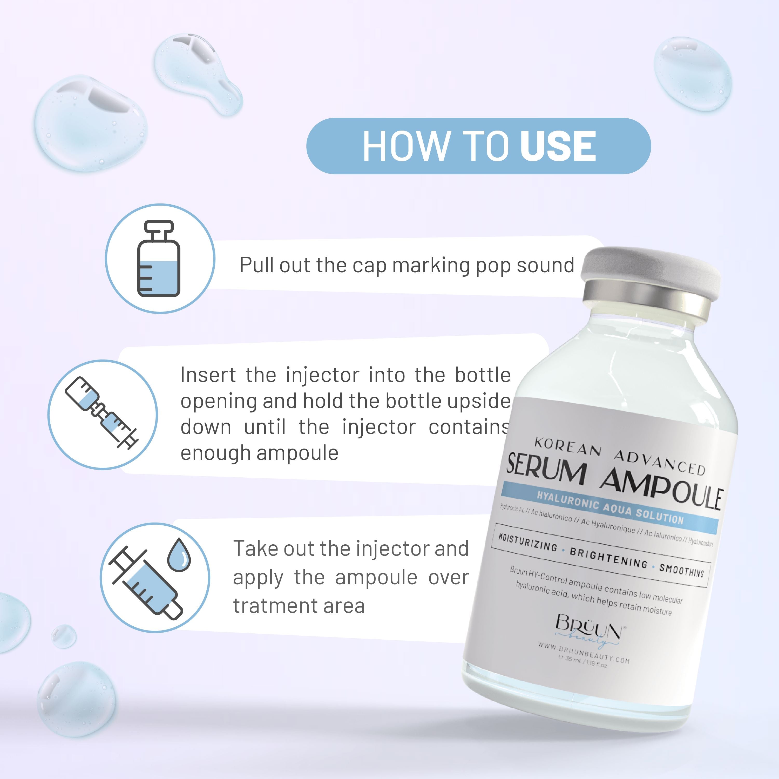 Advanced Serum HY - Control Hyaluronic Aqua Solution Microneedling SH= HY Control Serum Bruun Beauty 