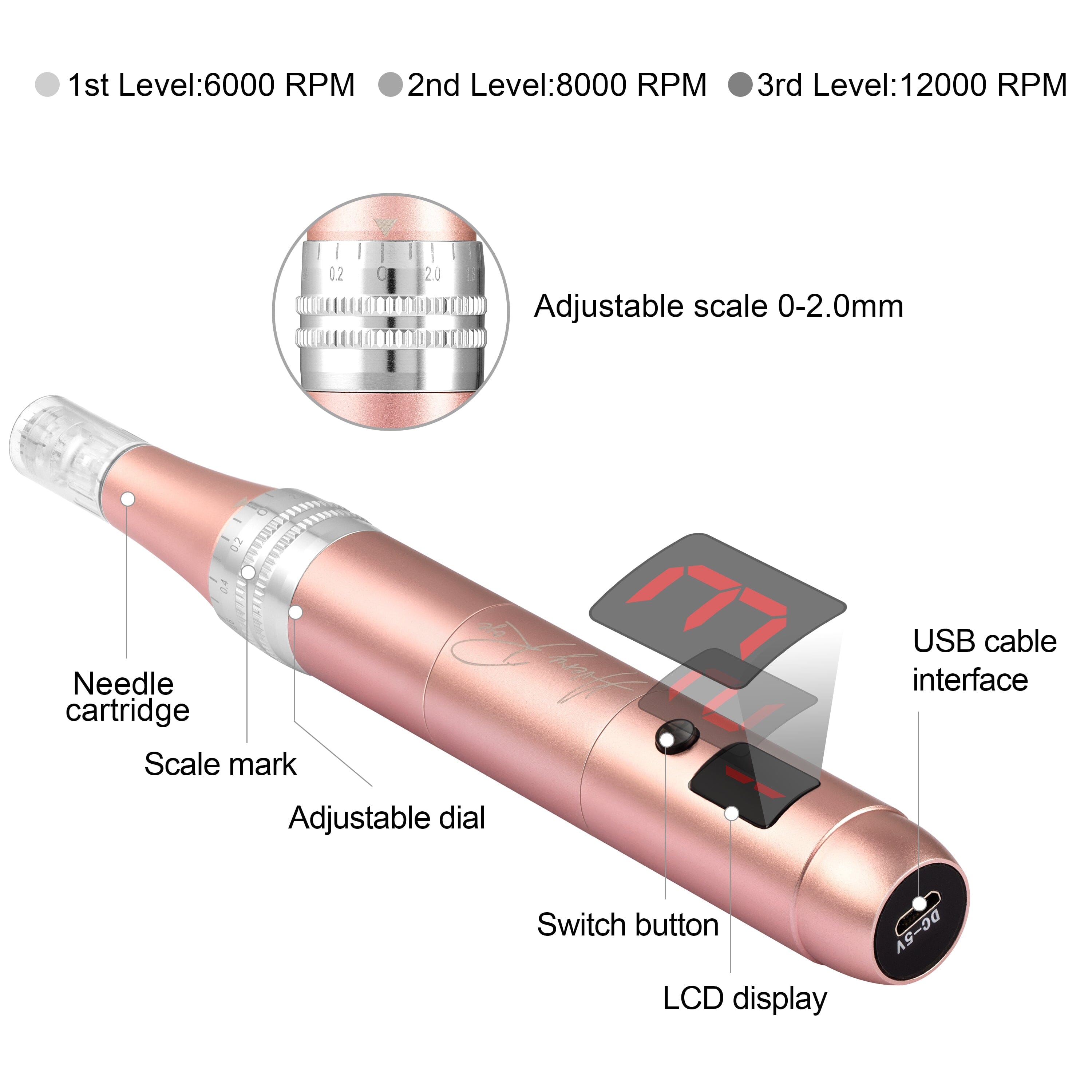 Derma Pen Professional Microneedling Wireless Derma Professional Micro needling Pen Bruun Beauty 
