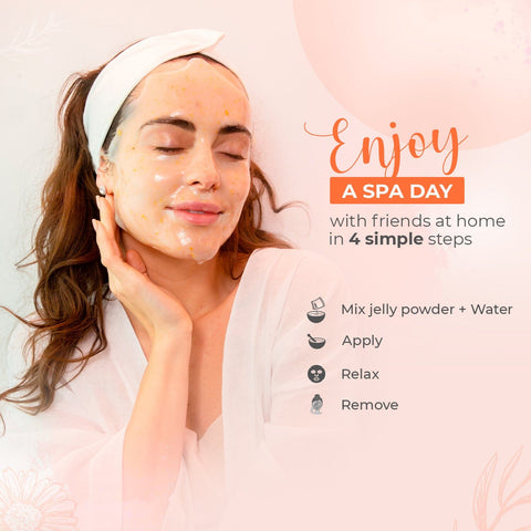 Jelly Mask 3 Kit Hydro Rubber Face Mask Peel-Off MINI-JellyKit3 Bruun Beauty 