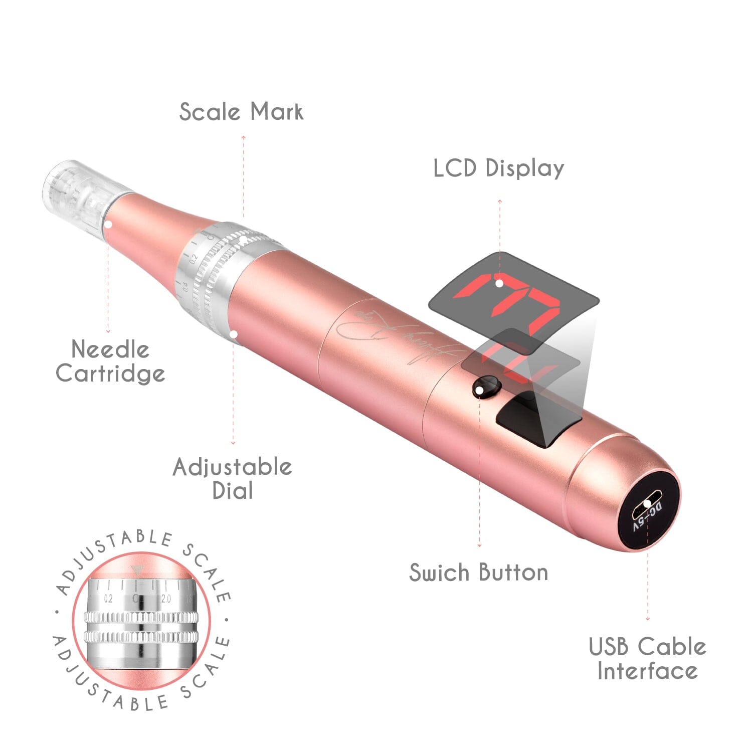 Derma Pen Professional Microneedling Wireless Derma Professional Micro needling Pen Bruun Beauty 