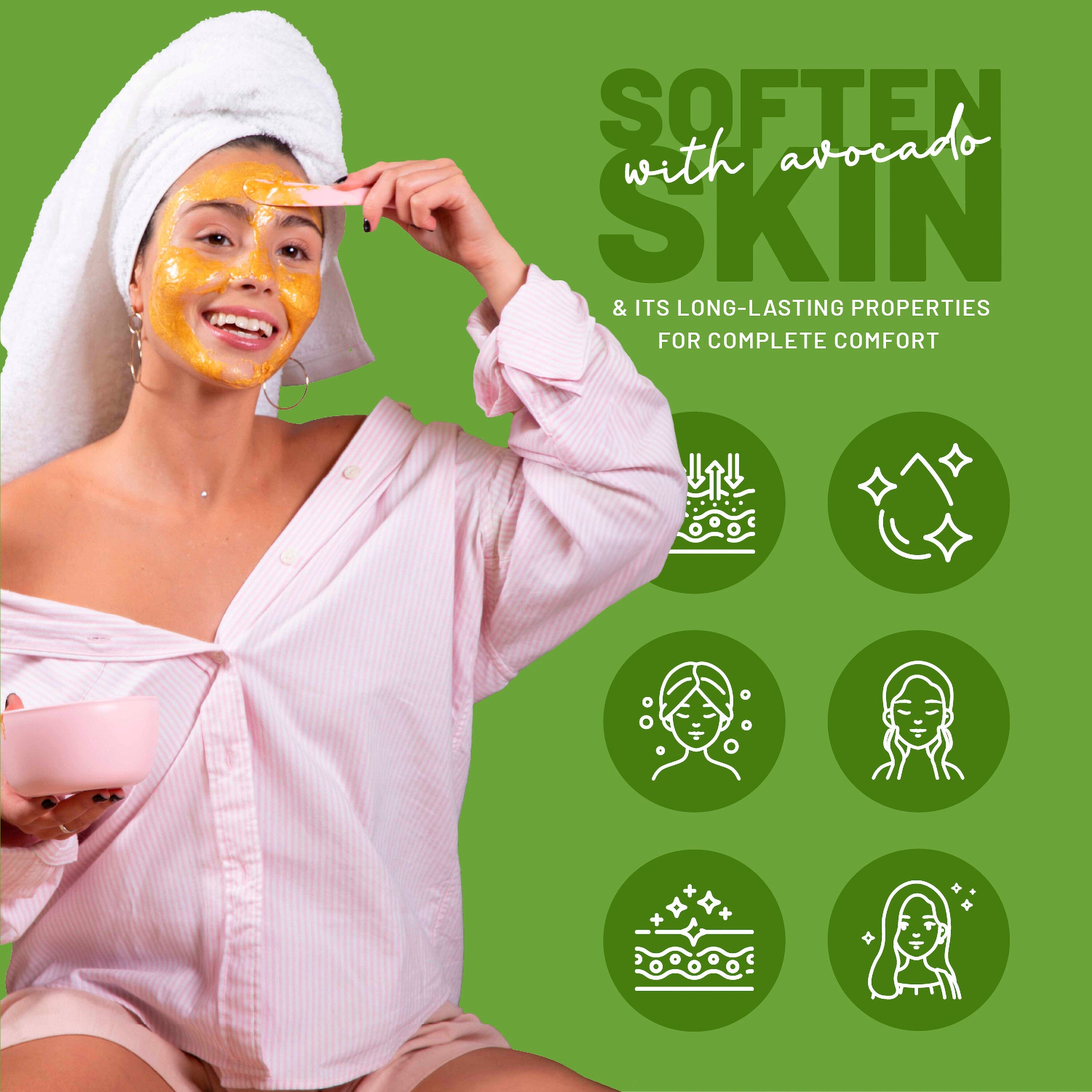 Avocado Jelly Mask Jar Face Care Rubber Mask SH-Avocado Jar Bruun Beauty 