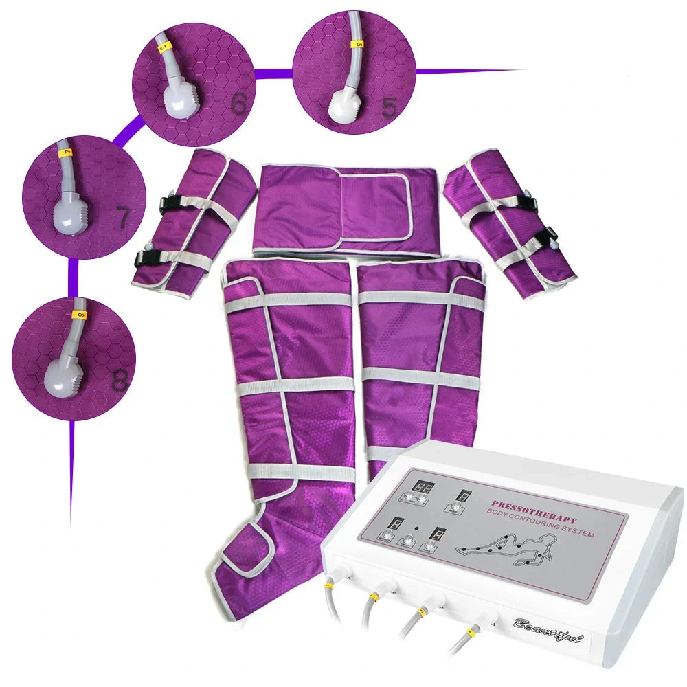 BRÜUN Pressotherapy Air Pressure Slimming Body Detox & Lymphatic Drainage Machine Bruun Beauty 
