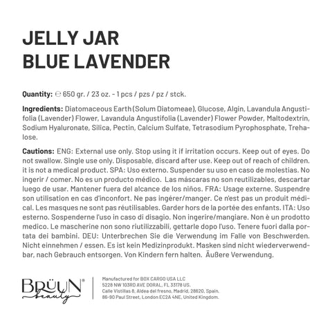 Blue Lavender Jelly Mask Jar Face Care Rubber Mask SH-Blue Lavender Jar Bruun Beauty 