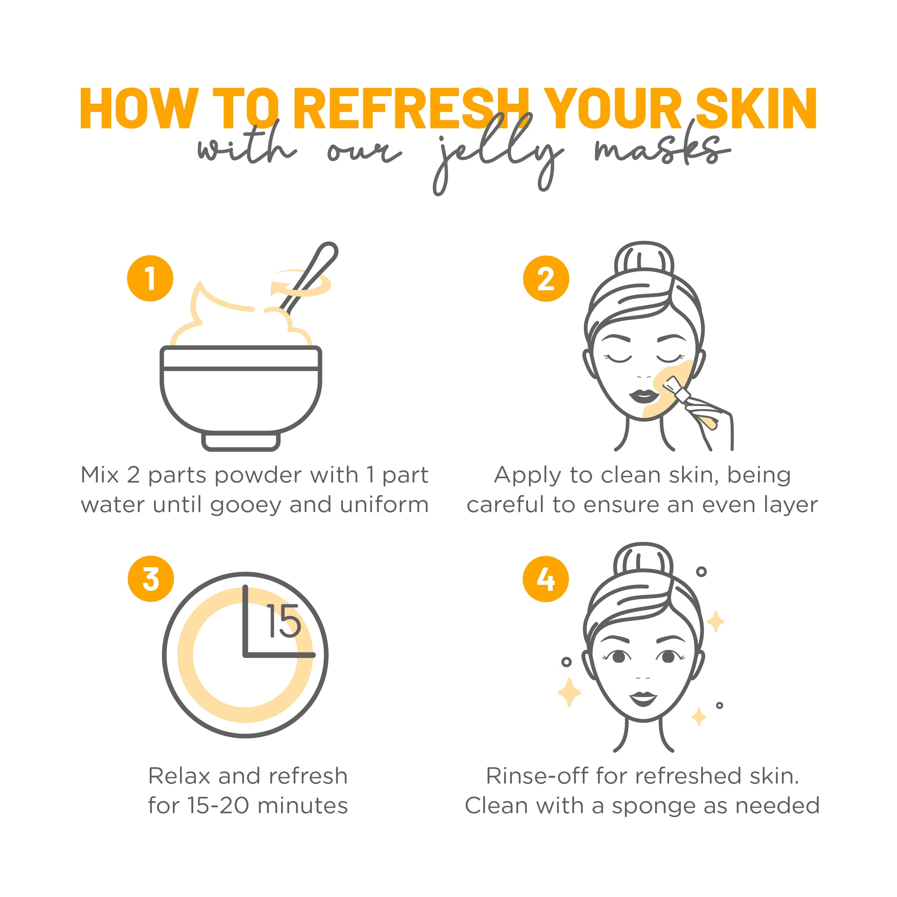 Calendula Jelly Mask Jar Face Care Rubber Mask SH-Calendula Jar Bruun Beauty 