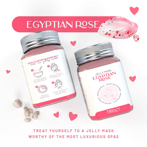 Jelly Mask Egyptian Rose Rubber Face Mask Peel-Off Jar Jar-EgypRose Bruun Beauty 