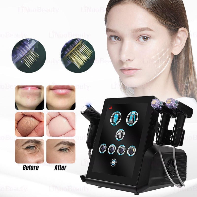BRÜUN Portable 3-in-1 machine for salon facial care, acne treatment, and cold hammer skin tightening Bruun Beauty 