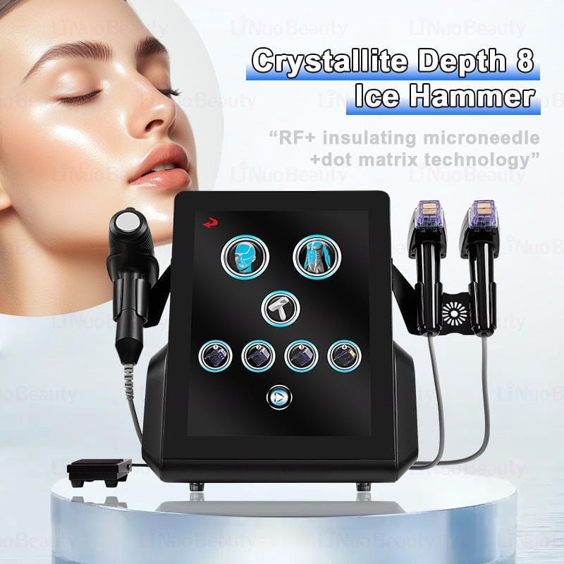 BRÜUN Portable 3-in-1 machine for salon facial care, acne treatment, and cold hammer skin tightening Bruun Beauty 