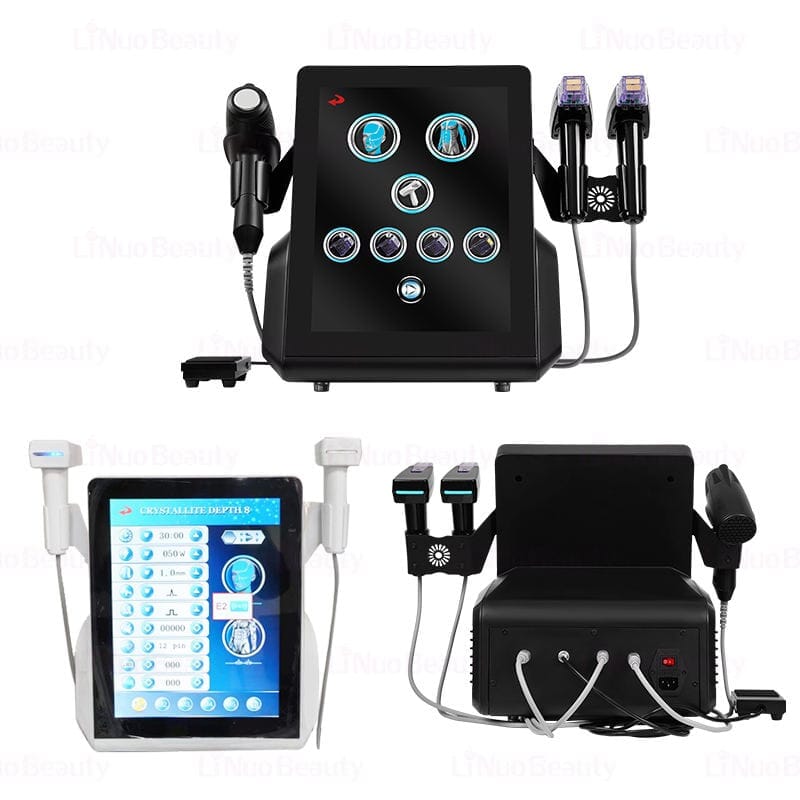 BRÜUN Portable 3-in-1 machine for salon facial care, acne treatment, and cold hammer skin tightening Bruun Beauty 