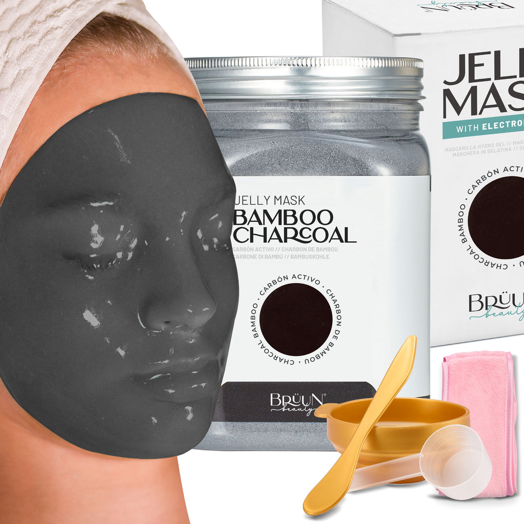 Bamboo Charcoal Jelly Mask Jar Face Care Rubber Mask SH-Bamboo Charcoal Jar Bruun Beauty 