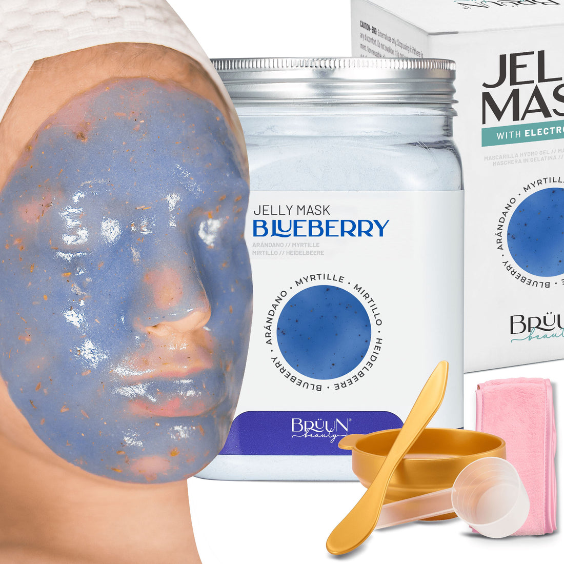 Blueberry Burst Jelly Mask Jar Face Care Rubber Mask SH-Blueberry Jar Bruun Beauty 
