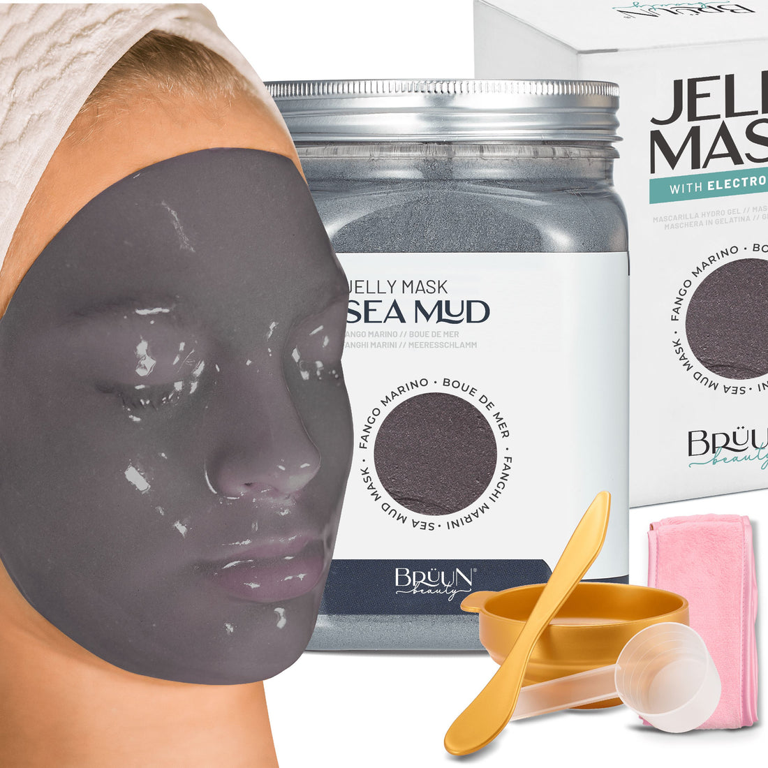 Sea Mud Jelly Mask Jar Face Care Rubber Mask SH-Sea Mud Jar Bruun Beauty 