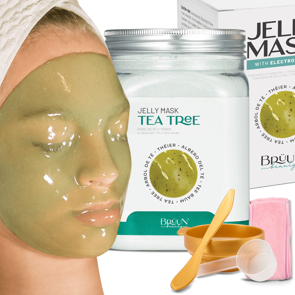 Jelly Mask Tea Tree Rubber Face Mask Peel-Off Jar Jar-TeaTree Bruun Beauty 