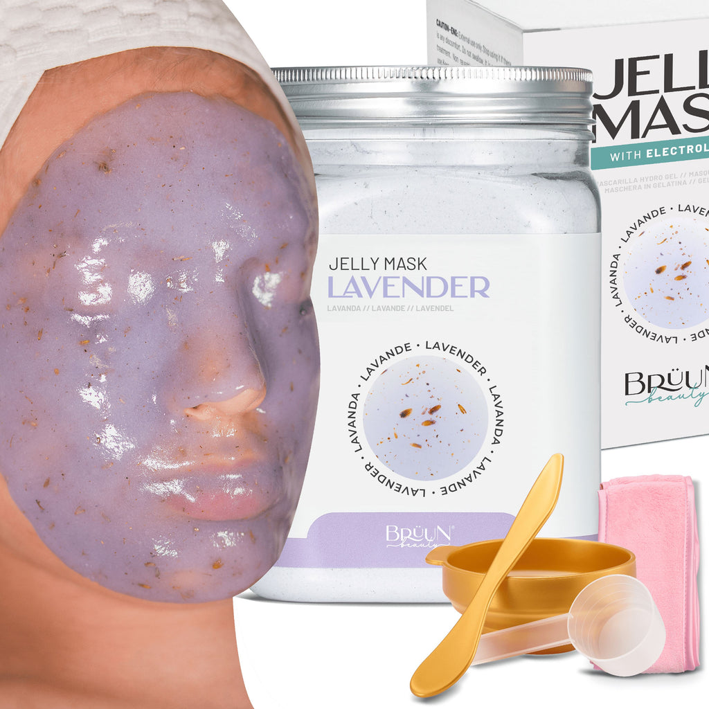 Jelly Mask Lavender Rubber Face Mask Peel-Off Jar JAR-Lavender Bruun Beauty 