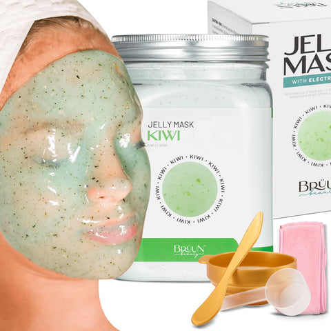 Jelly Mask Kiwi Rubber Face Mask Peel-Off Jar Jar-Kiwi Bruun Beauty 