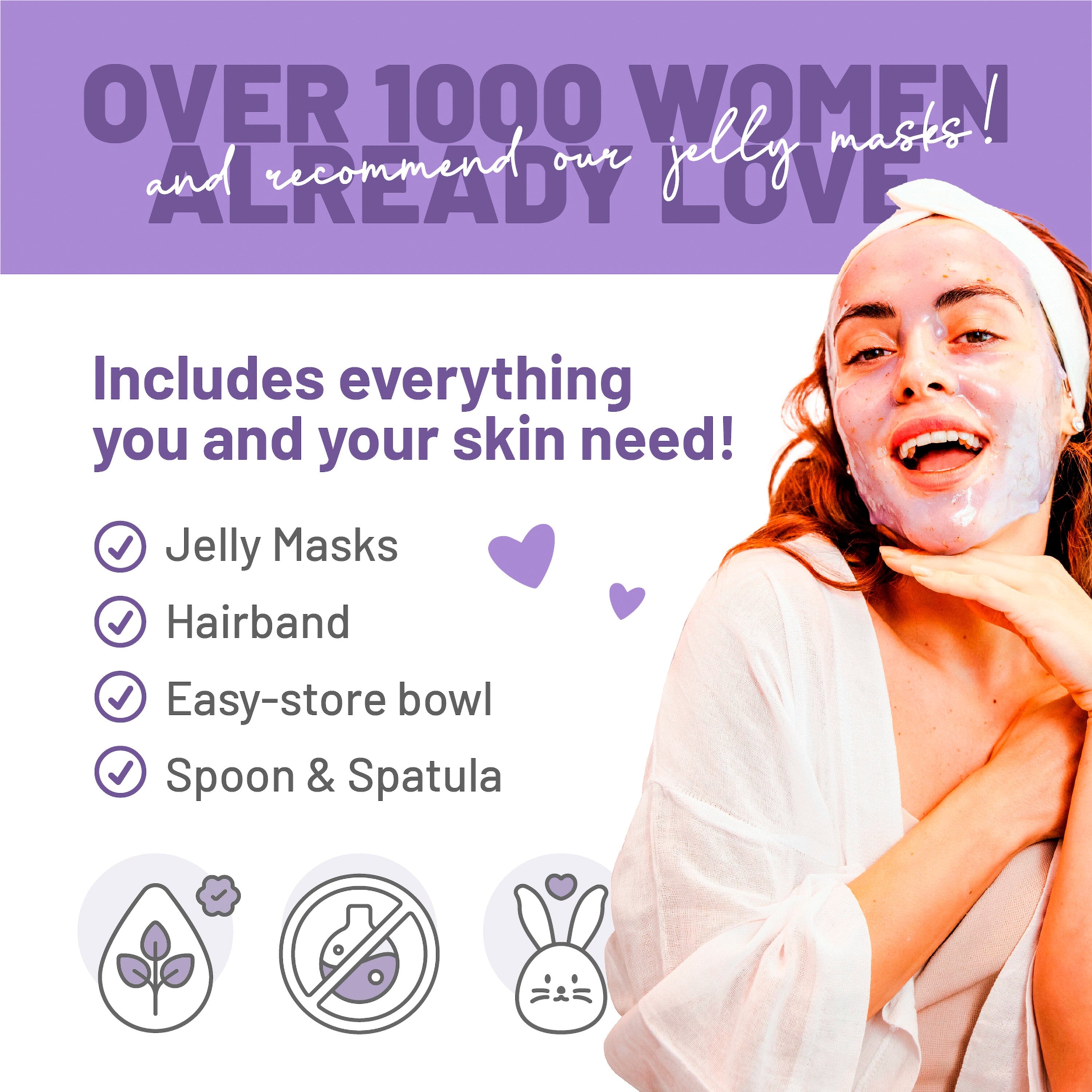 Jelly Mask Lavender Rubber Face Mask Peel-Off Jar JAR-Lavender Bruun Beauty 