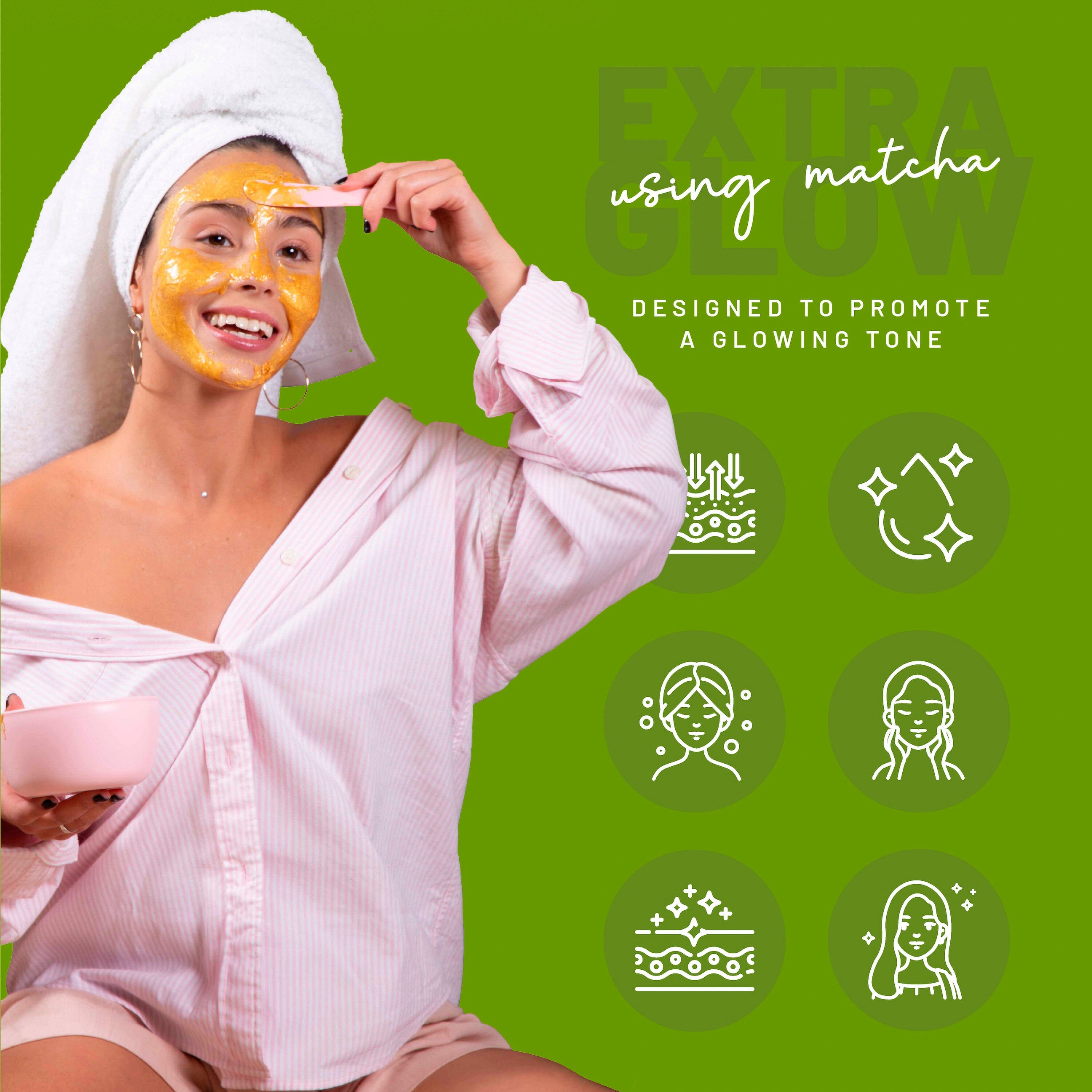 Jelly Mask Matcha Rubber Face Mask Peel-Off Jar JAR-MATCHA Bruun Beauty 