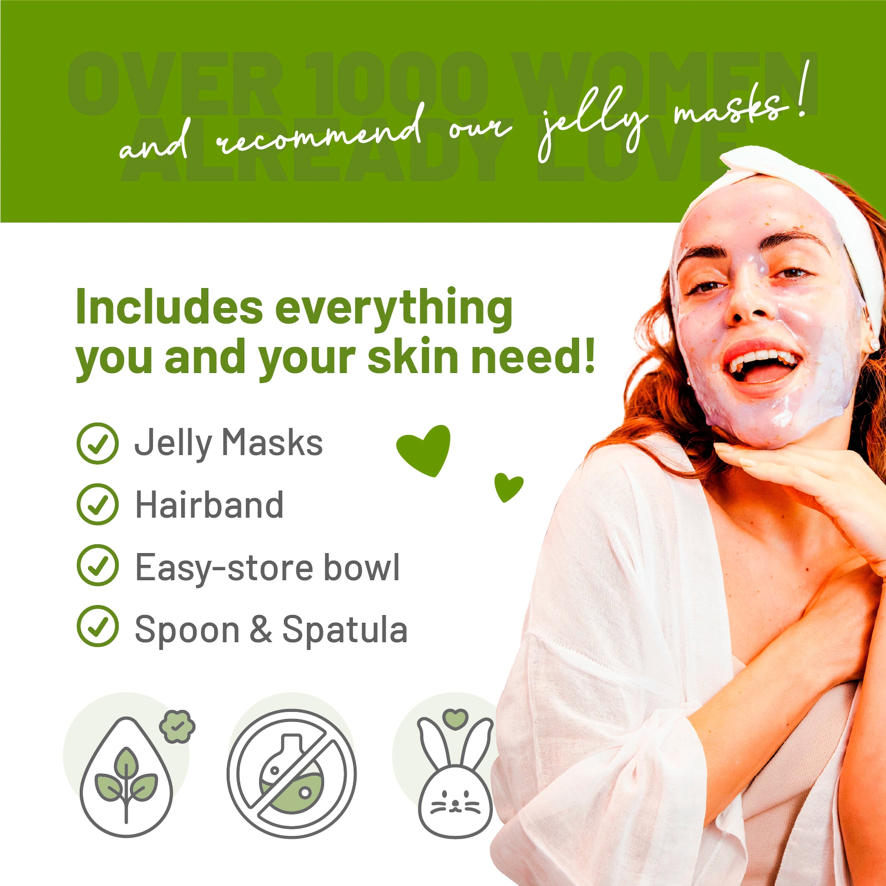 Jelly Mask Matcha Rubber Face Mask Peel-Off Jar JAR-MATCHA Bruun Beauty 