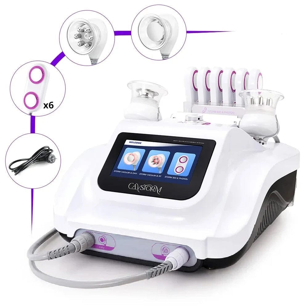 BRÜUN 40K Ultrasonic Cavitation Skin Rejuvenation 3.0 Slim Microcurrent R-F Vacuum Machine Body Shaping Skin Tightening for Spa & Home Use Bruun Beauty 