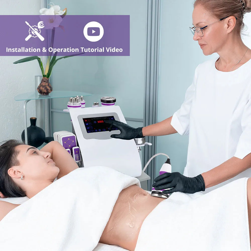 BRÜUN 9 in 1 40k Ultrasonic Cavitation Machine Body Sculpting RF Facial Skin Care Tightening Body Shaping for Startup Beauty Salons & Home Spa Bruun Beauty 