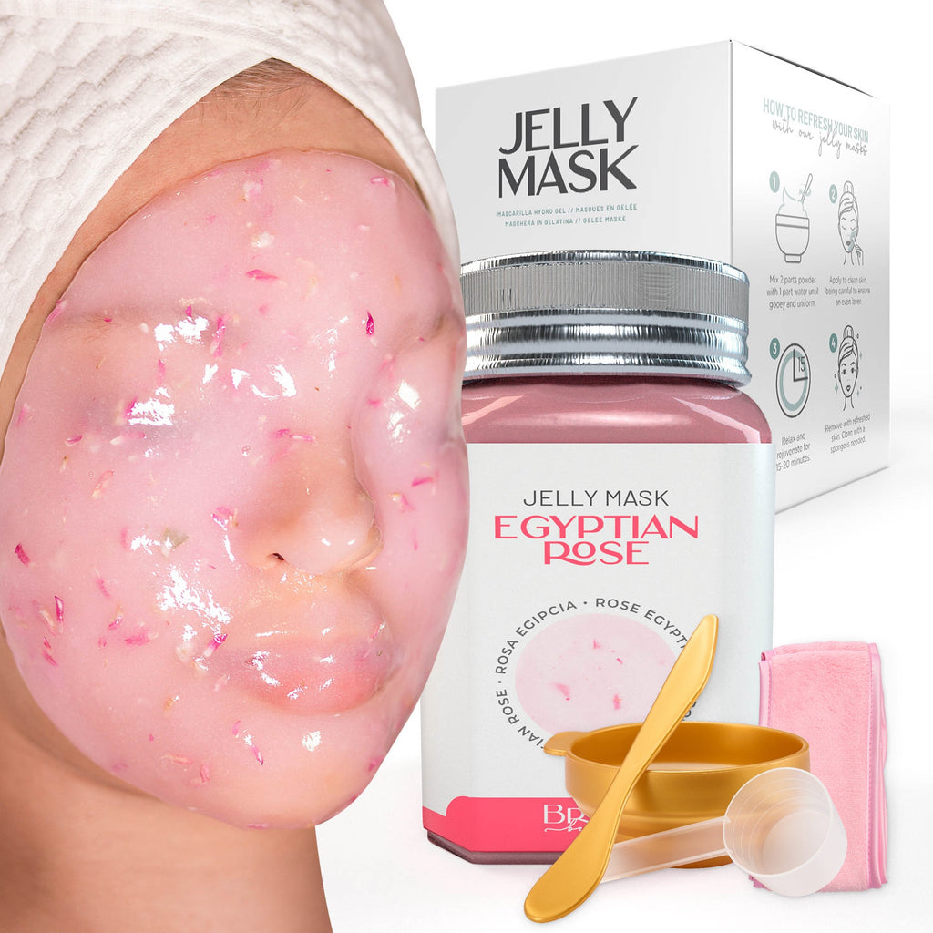 Jelly Mask Egyptian Rose Rubber Face Mask Peel-Off Jar Jar-EgypRose Bruun Beauty 