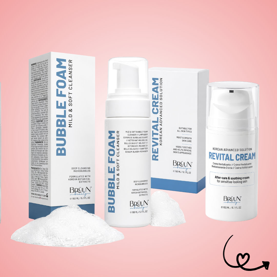 BRÜUN Revital Cream - 50ml Post Microneedling Aftercare Moisturizer - Hydrating Face Cream with Peptides & Natural Extracts - Korean Skin Care Ultra Repair Cream for Dry, Sensitive Skin Bruun Beauty 