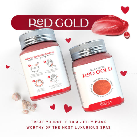 Red Gold Lactic AC AHA Jelly Mask Jar Face Care Rubber Mask SH-Red Gold Lactic AC Jar Bruun Beauty 