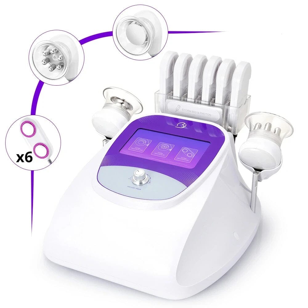 BRÜUN - 40K Ultrasonic Cavitation Machine 3.0 for Skin Tightening and Weight Lose - RF Vacuum for Fat Burning and Body Shaping for Spa Use Bruun Beauty 
