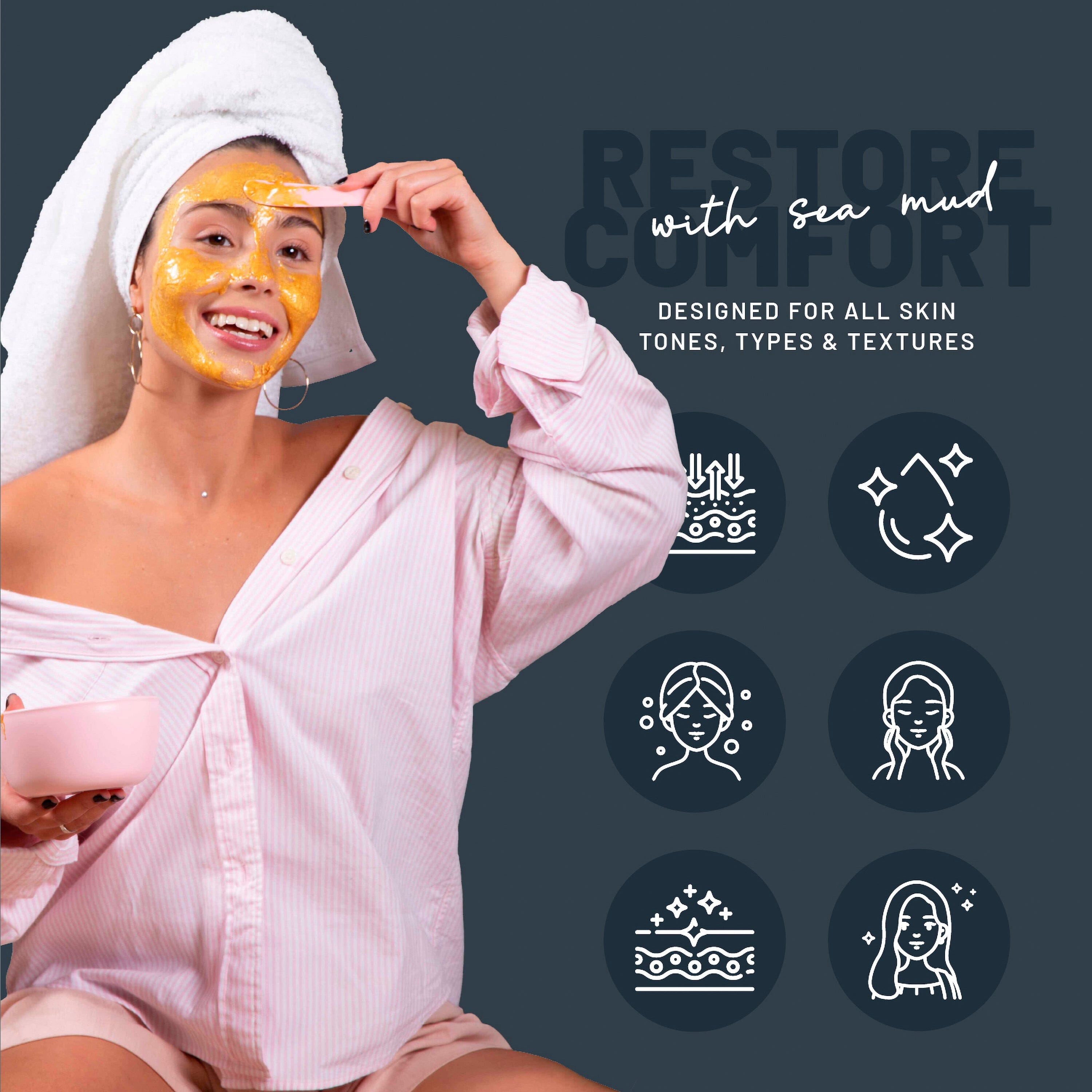 Sea Mud Jelly Mask Jar Face Care Rubber Mask SH-Sea Mud Jar Bruun Beauty 