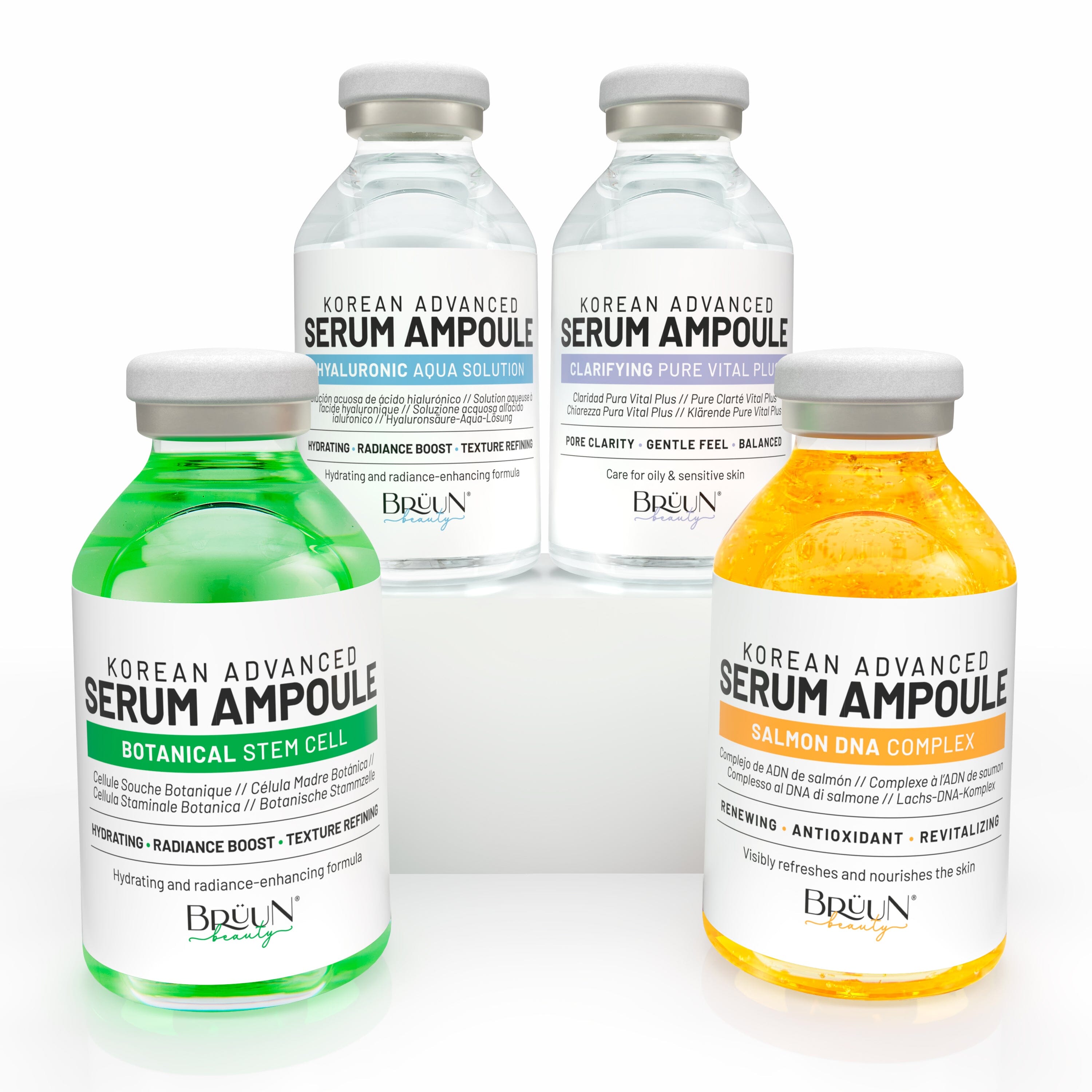BRÜUN Advance Microneedling Korean Serum - 4 Serum Kit Including (AC + SC + SD + HY Control Serums) SH-Advance 4 serum kit Bruun Beauty 