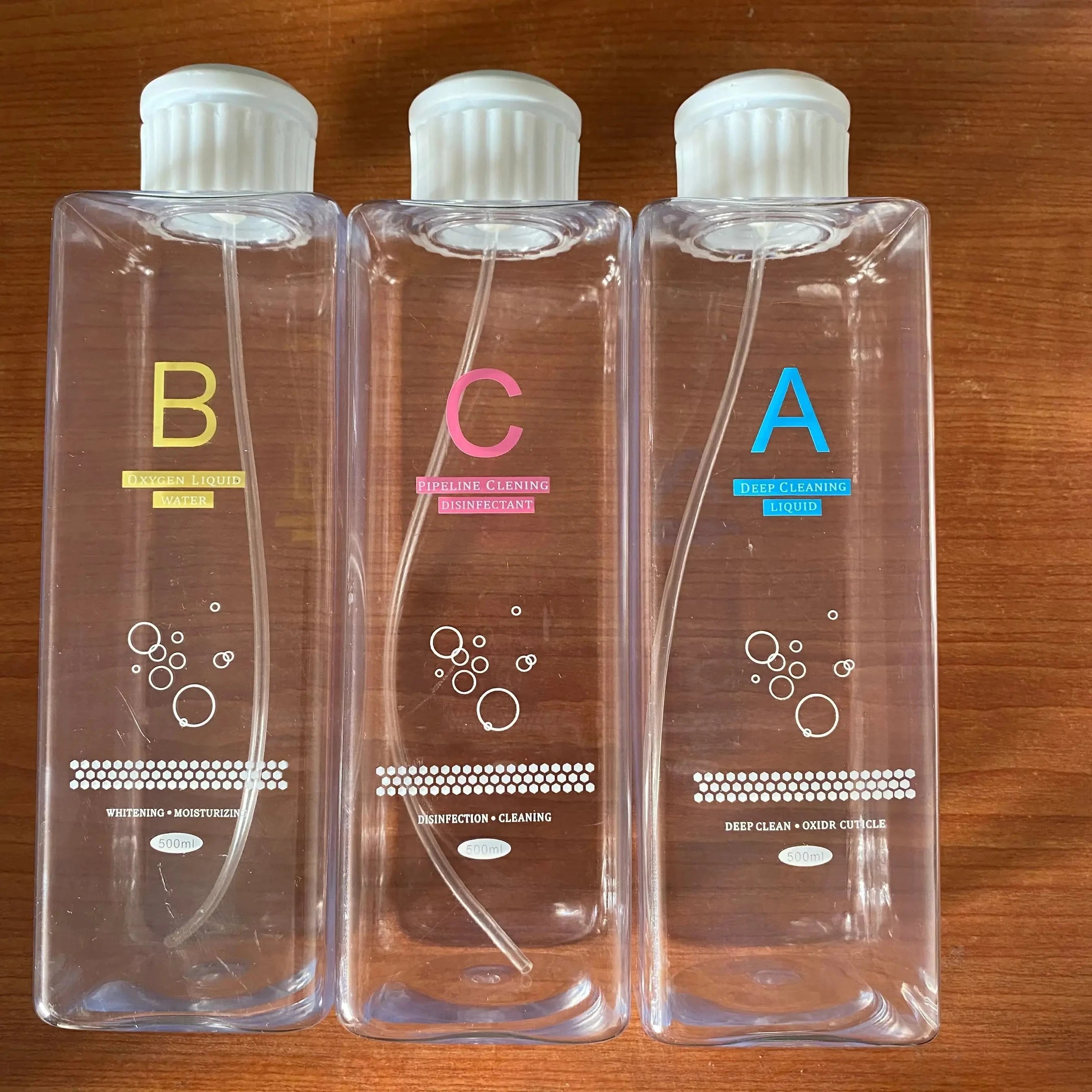 Replacement Bottle ABC for Hydra Facial Machine Bruun Beauty 