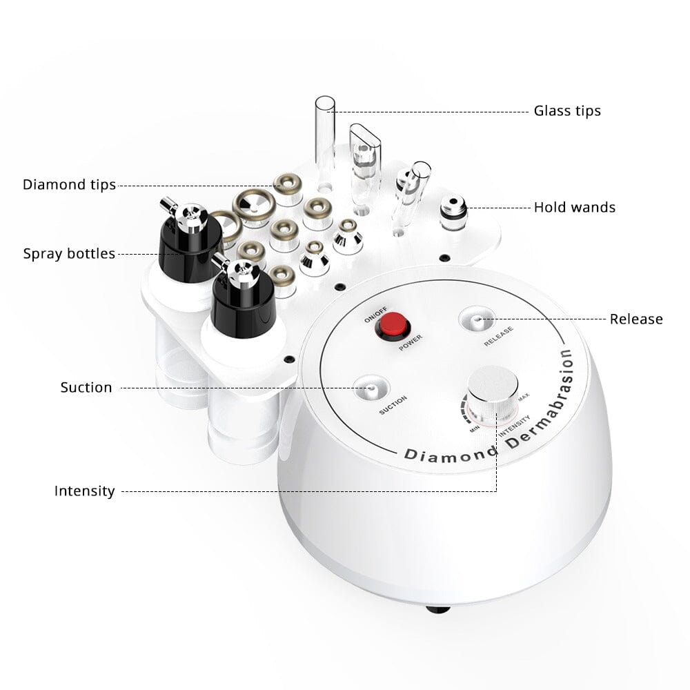 BRÜUN 3 in1 Diamond Microdermabrasion Dermabrasion Machine Tool Skin Peeling Face Care Bruun Beauty 