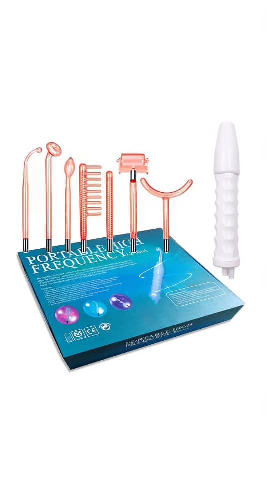 BRÜUN High Frequency facial machine Device with 7 pipes Bruun Beauty 