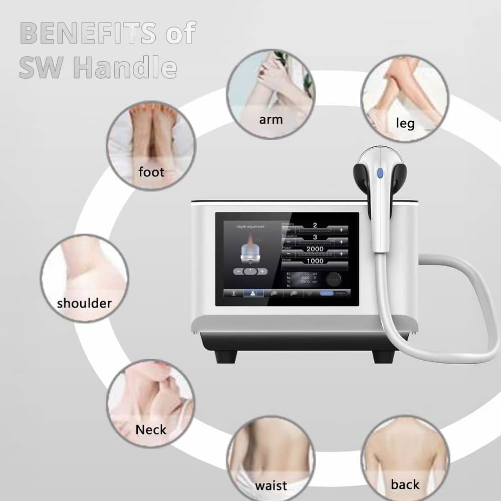 BRÜUN SW7 3rd Generation Electromagneto Focused Shockwave Therapy System for Physiotherapy and ED Treatment Bruun Beauty 