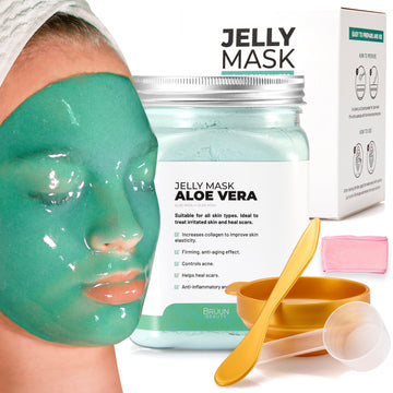 Aloe Vera Jelly Mask Jar Face Care Rubber Mask SH-Aloe Vera Jar Bruun Beauty 