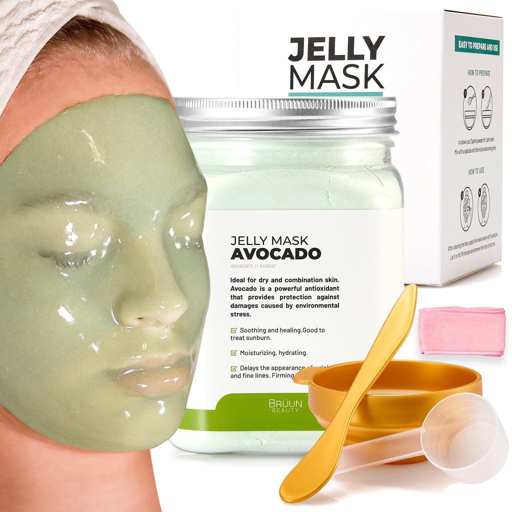 Avocado Jelly Mask Jar Face Care Rubber Mask SH-Avocado Jar Bruun Beauty 