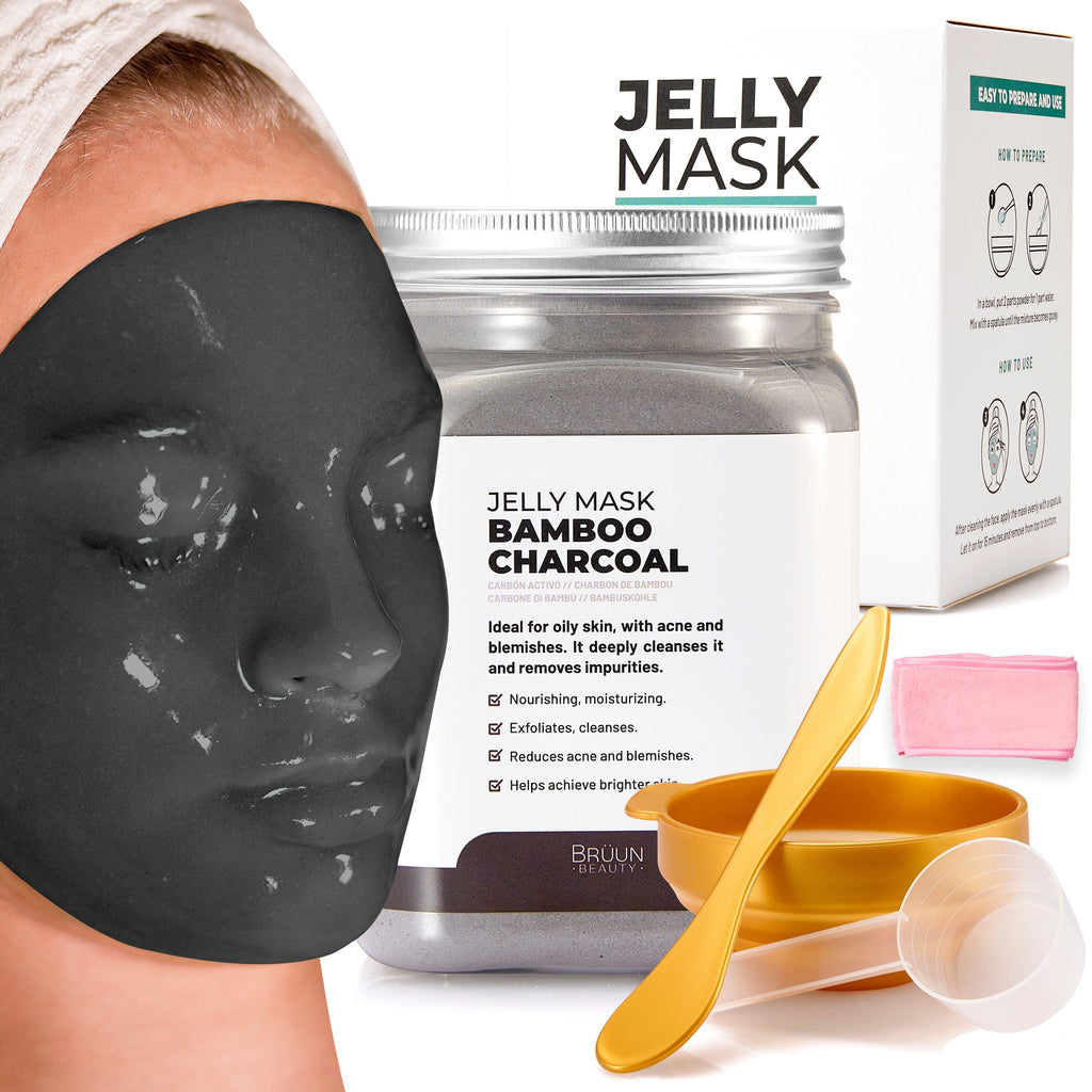 Bamboo Charcoal Jelly Mask Jar Face Care Rubber Mask SH-Bamboo Charcoal Jar Bruun Beauty 