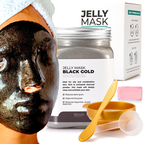 Black Gold Salicylic AC BHA Jelly Mask Jar Face Care Rubber Mask SH-Black Gold Salicylic AC Jar Bruun Beauty 