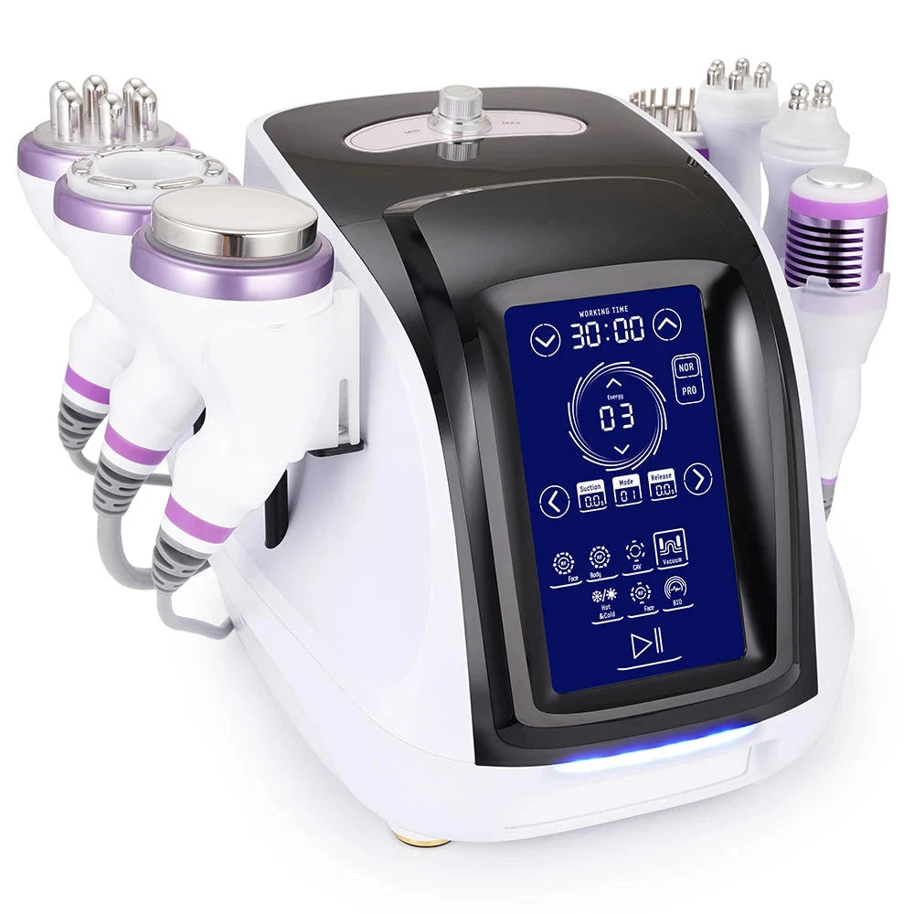 BRÜUN 8-in-1 RF Vacuum Cavitation Body Shaping Machine with Hot & Cold Hammer – Wrinkle Remover Beauty Device Bruun Beauty 