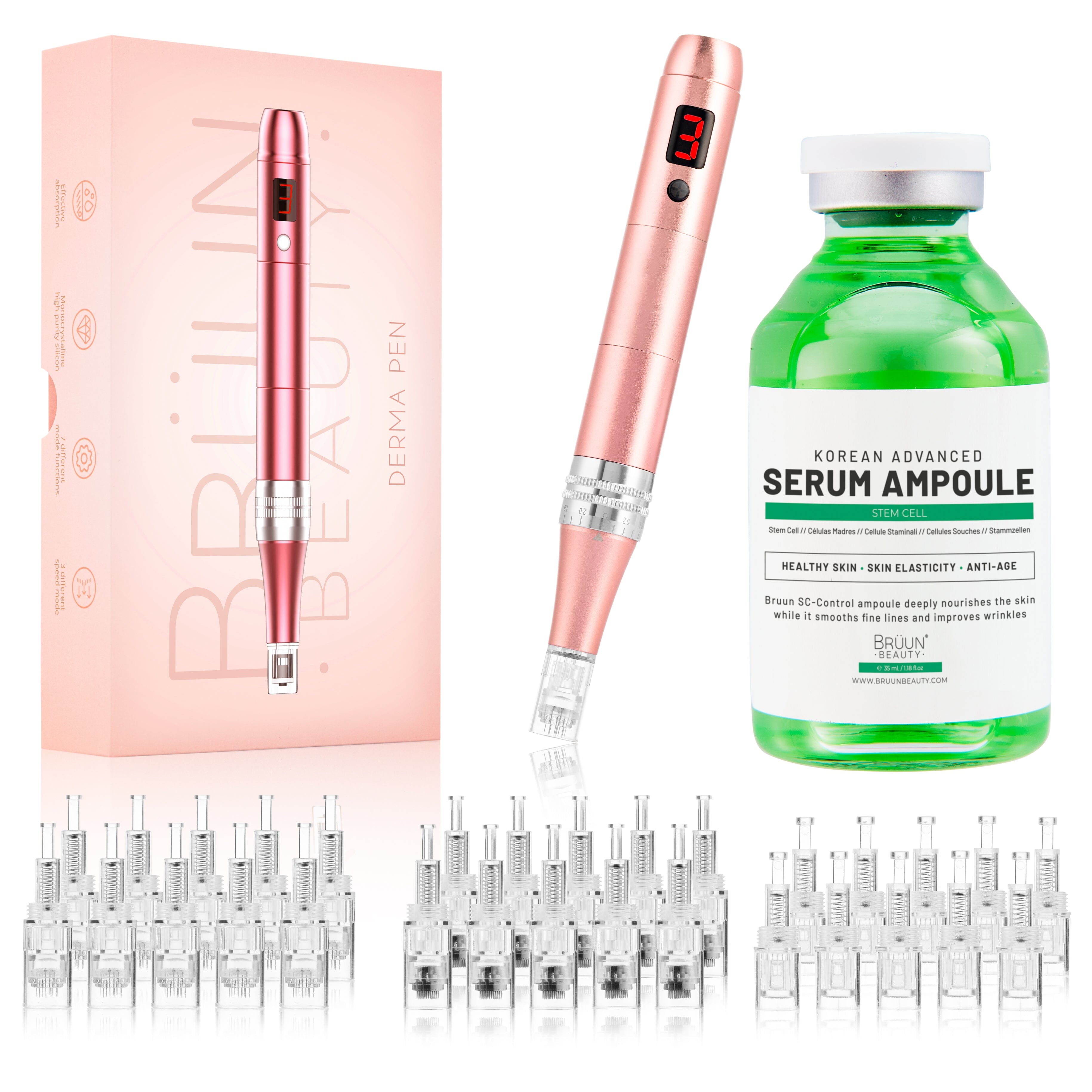 Advance SC Control - Botanical Stem Cell Serum wit Microneedling Derma Pen kit (30 Cartridges) Bruun Beauty 