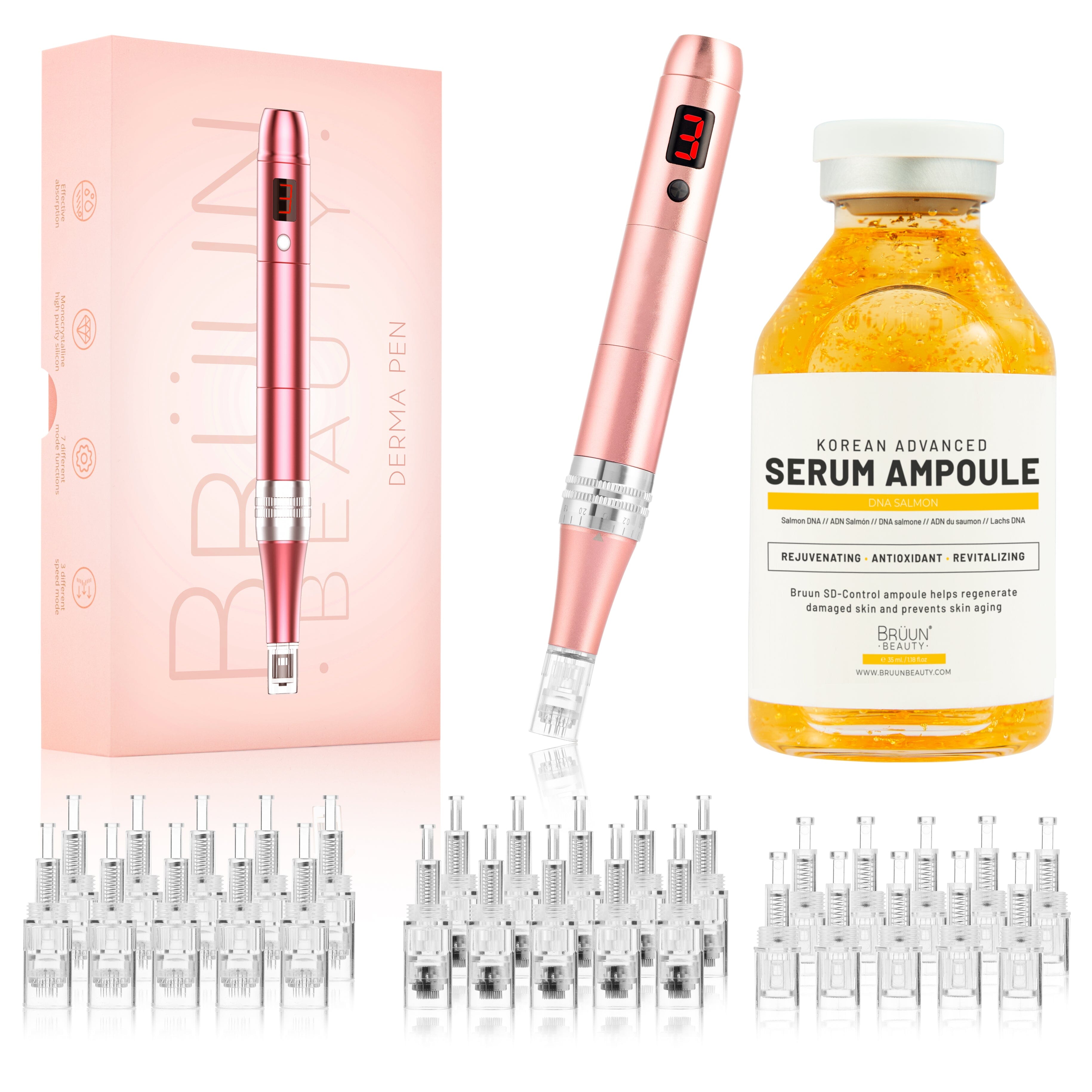 Advance SD Control - Salmon DNA Serum wit Microneedling Derma Pen kit (30 Cartridges) Bruun Beauty 