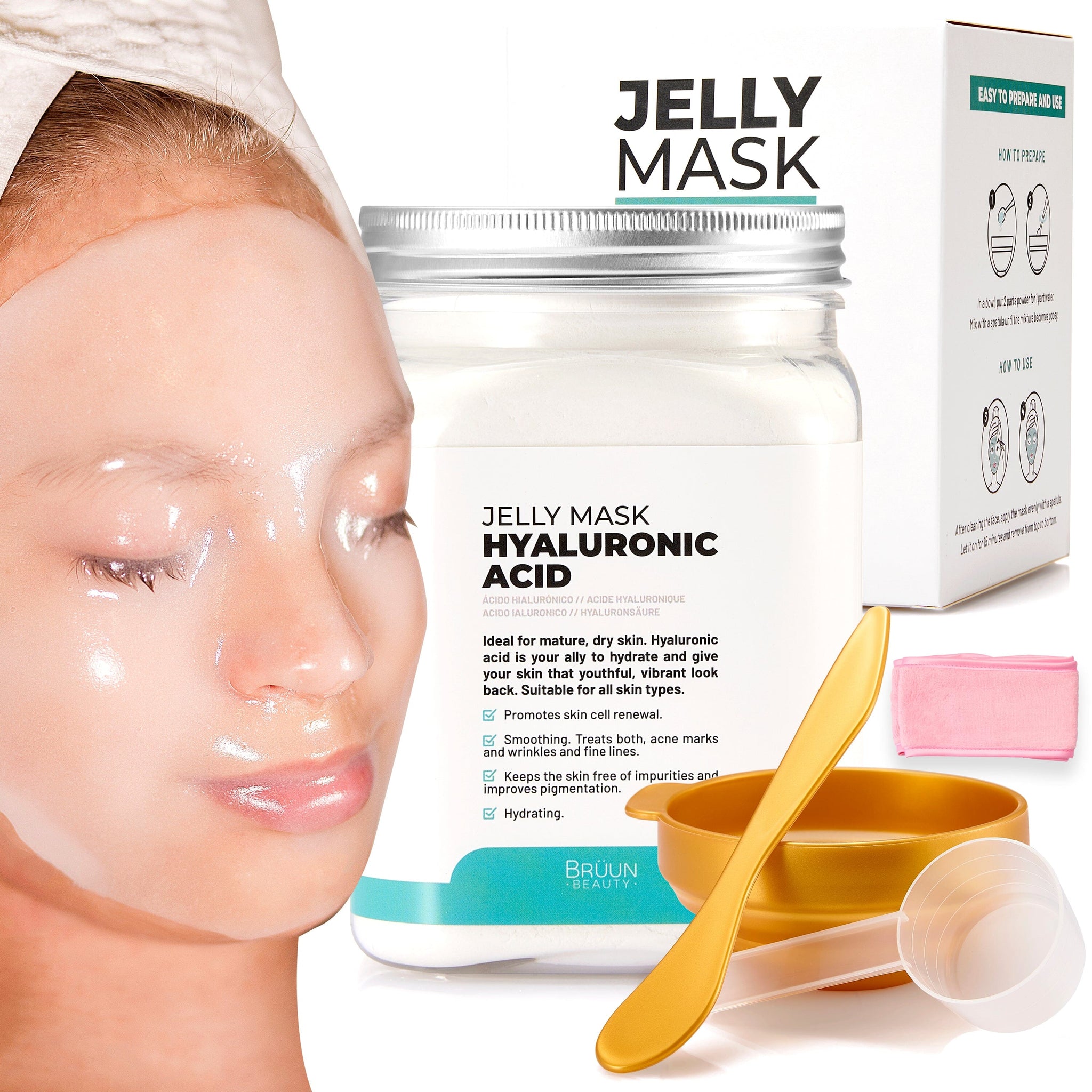 PeelOff Hyaluronic Acid Jelly Jar professional Face Mask