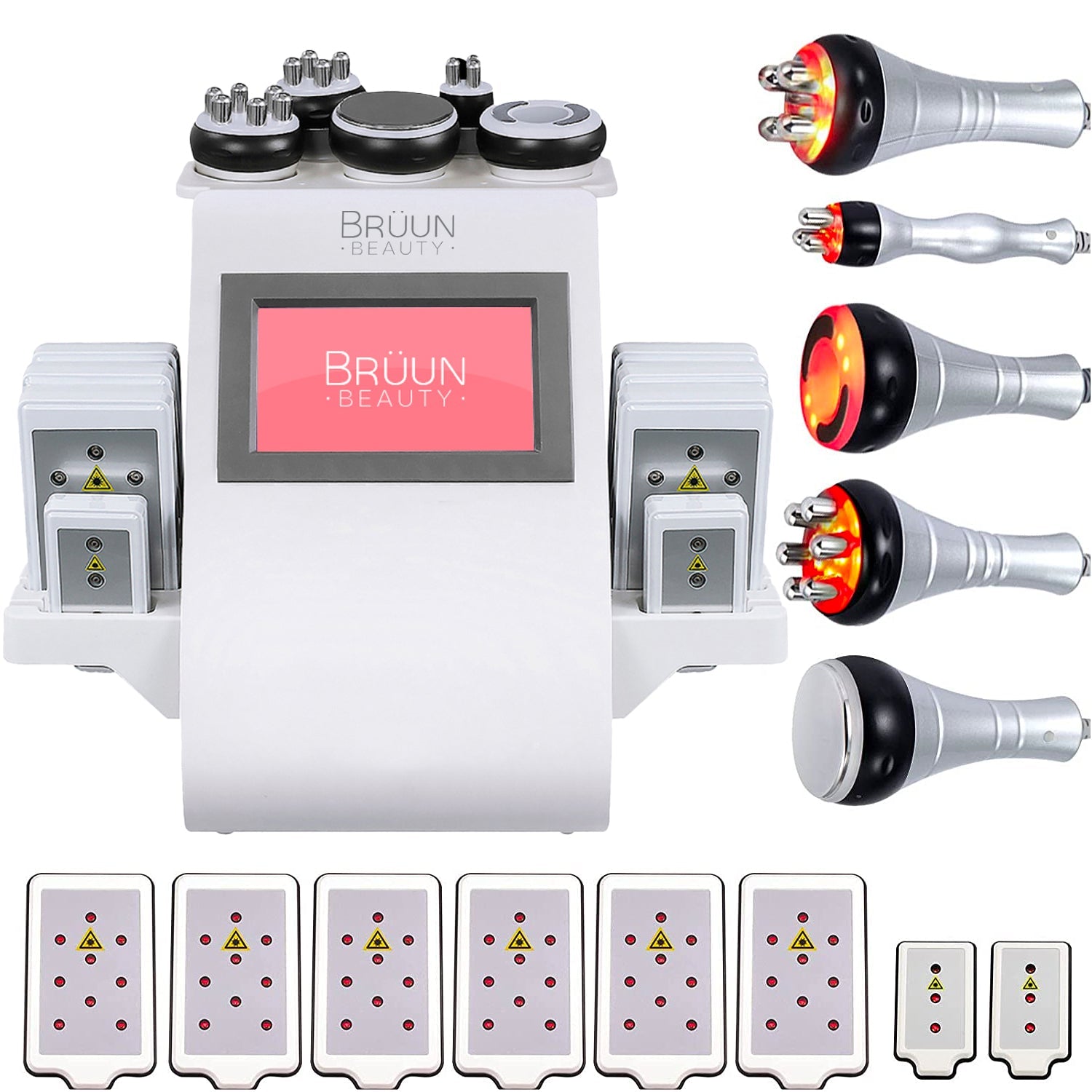 BRÜUN 6 in 1 Cavitation Machine Body Sculpting Laser Lipo Ultrasound for Body Fat Removal for Beauty Salon & Spa Equipment SH-Massager Machine Bruun Beauty 
