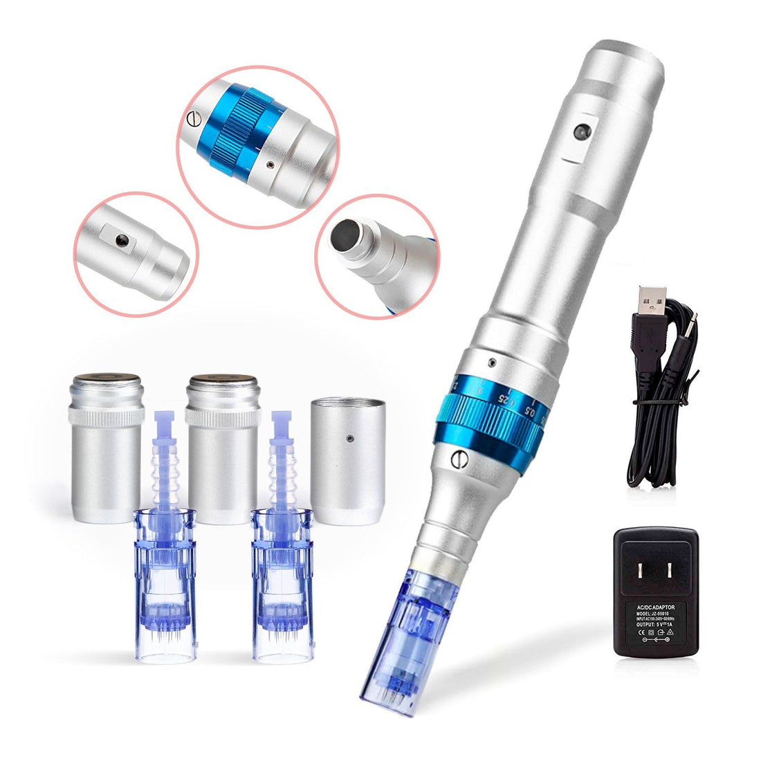 Dr. Pen Ultima A6 - Microneedling Electric Wireless Professional Skincare Kit with Cartridges - 2 X 12 pins (Maximum length of Needles 0.25mm) SH-Dr pen - A6 Avery Rose Beauty 