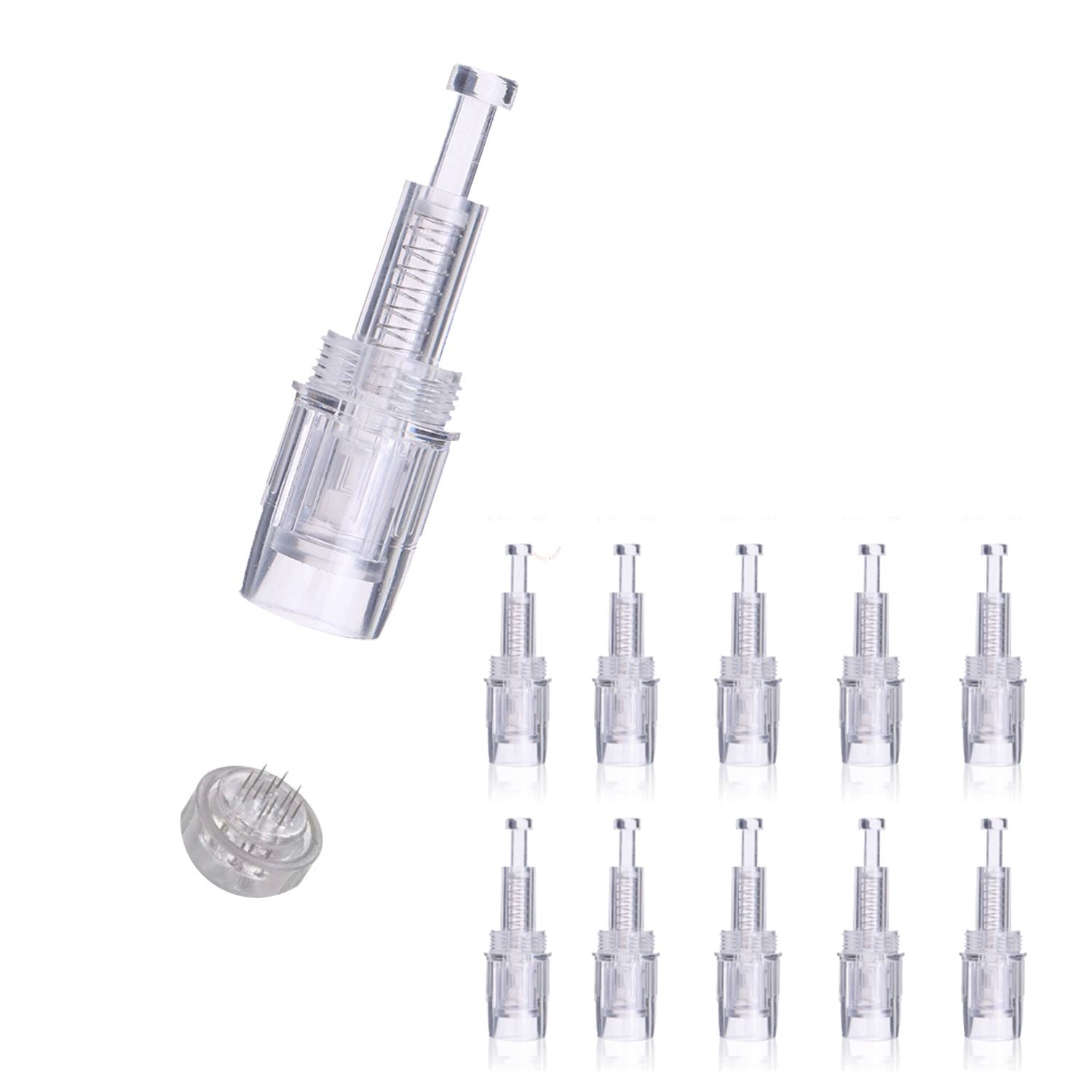 Derma Pen Needle Replacement Cartridge (10pcs/Pack) Replacement Cartridges Bruun Beauty 12 Pins Cartridge 