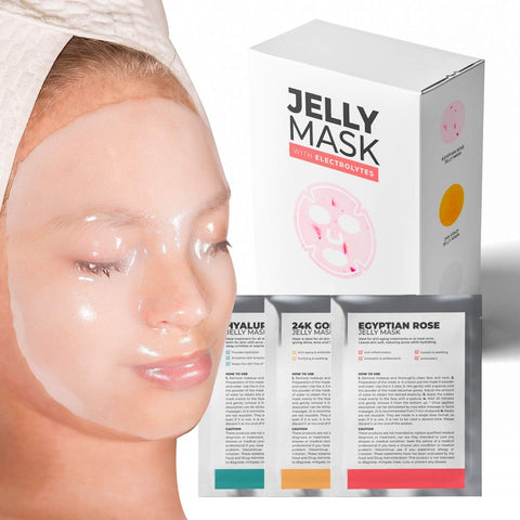 Jelly Mask 3 Kit Hydro Rubber Face Mask Peel-Off MINI-JellyKit3 Bruun By Avery Rose 